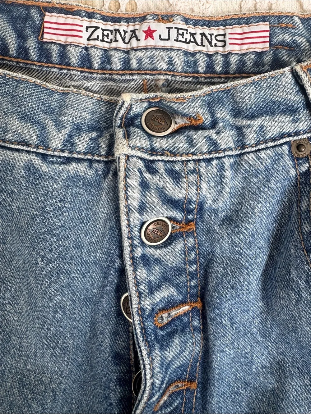 Zena Vintage Light Blue Denim Jeans 13